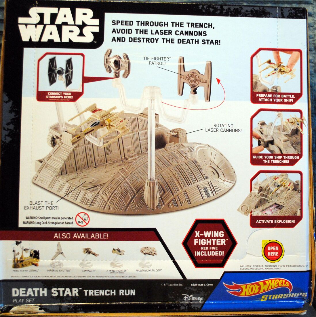 Hot Wheels Star Wars Playset Trench Run - Hot Wheels (Rogue One) action figure collectible [Barcode 887961398441] - Main Image 2