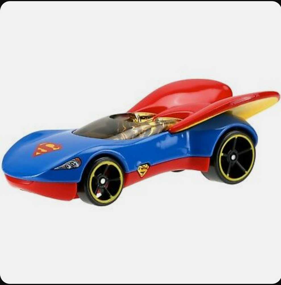 Hot wheels DC Super Hero Girls Character Car Supergirl - Hot Wheels by Mattel (DC Super Hero Girls) action figure collectible [Barcode 887961398915] - Main Image 4