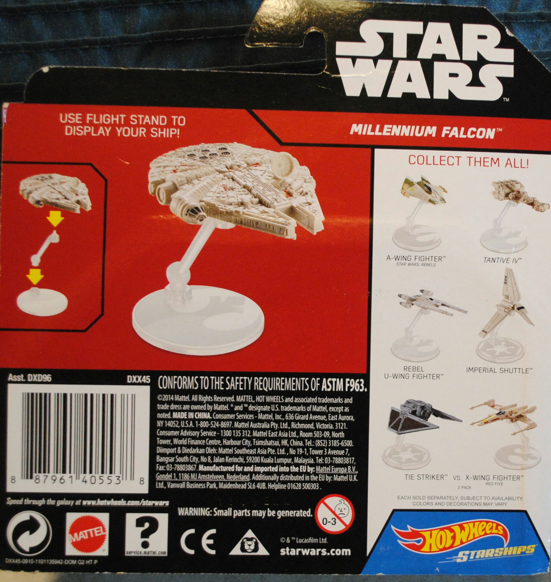Millennium Falcon (Original Trilogy) - Mattel (Hot Wheels Starships 2015- Now) action figure collectible [Barcode 887961405538] - Main Image 2