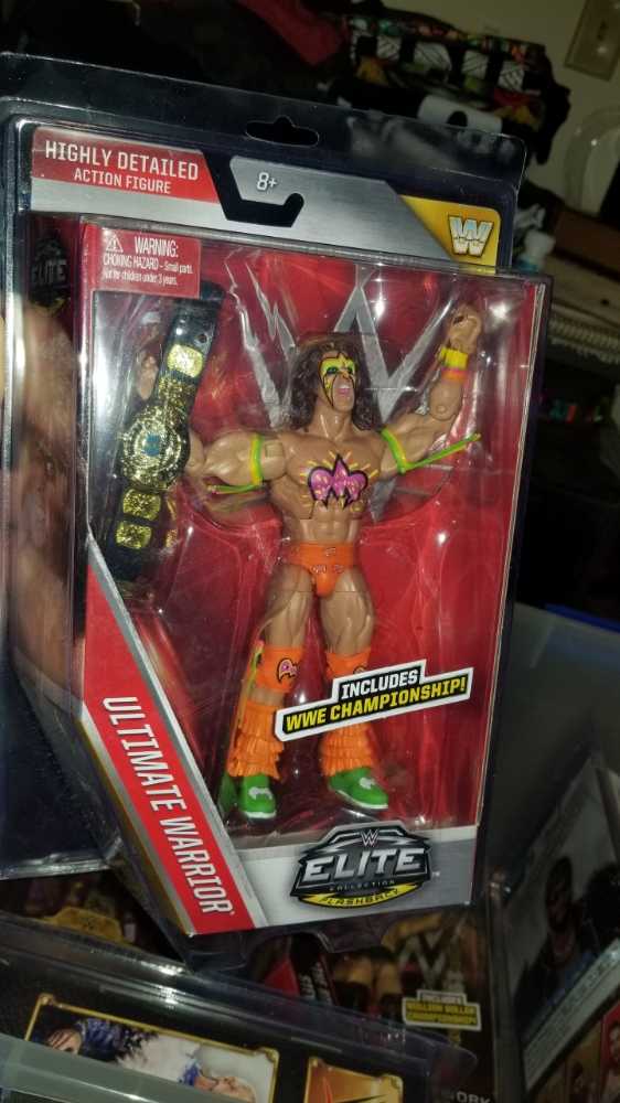 WWE Mattel Elite Lost Legends Series Ultimate Warrior - Mattel (WWE Elite Flashback) action figure collectible [Barcode 887961417081] - Main Image 3