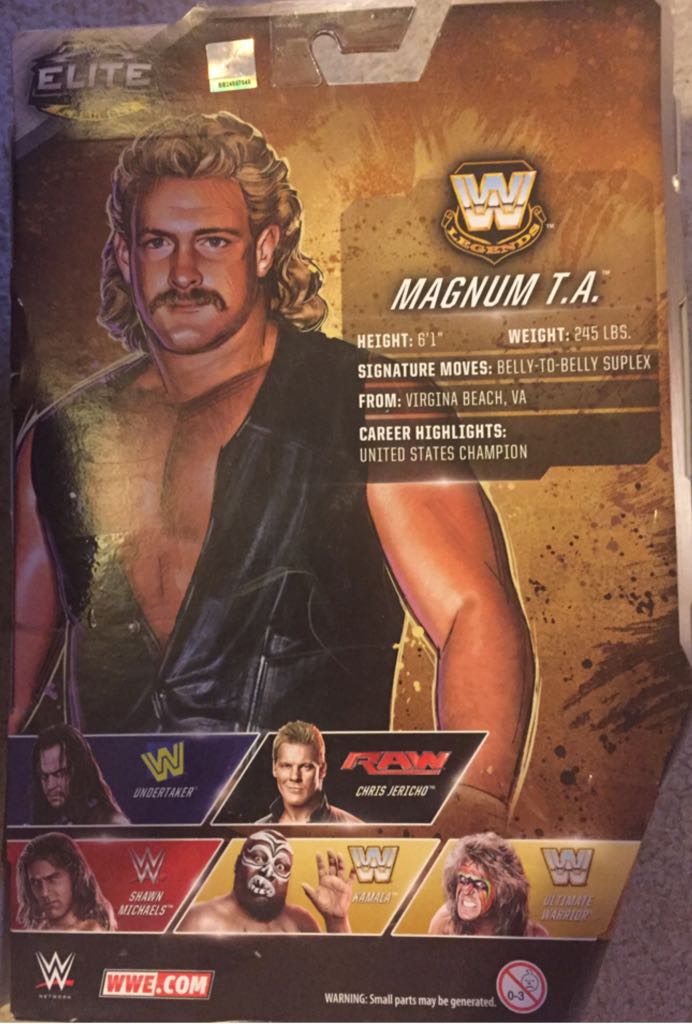 Magnum T.A. - Mattel (WWE Elite Lost Legends Series) action figure collectible [Barcode 887961417135] - Main Image 2