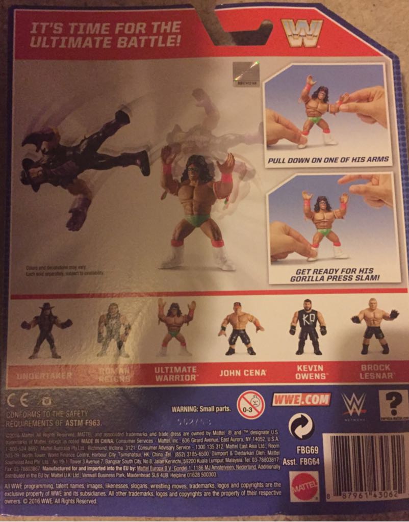 Retro Series #1 - Mattel Retro (Ultimate Warrior) action figure collectible [Barcode 887961430622] - Main Image 2