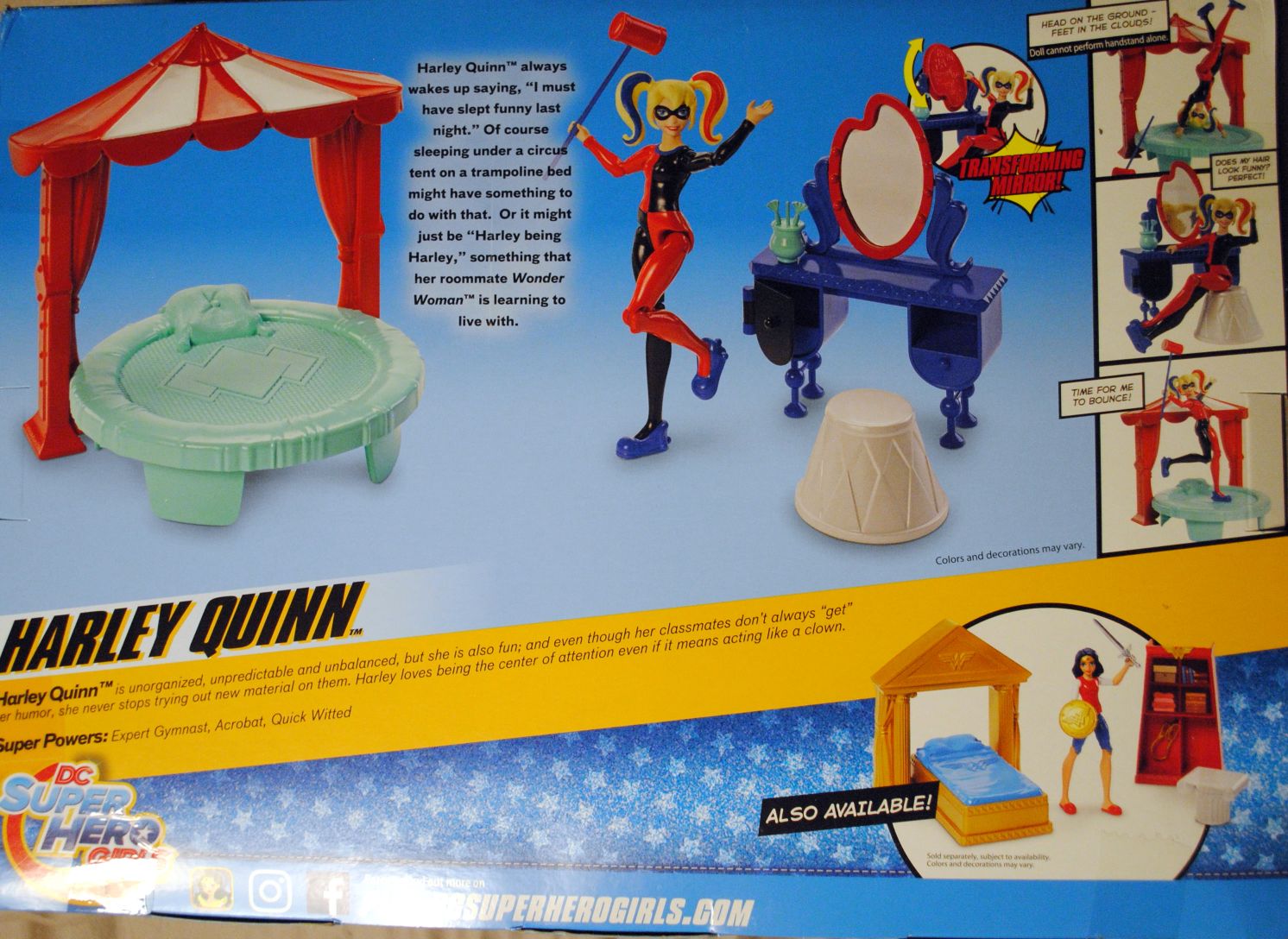 DC Super Hero Girls 6 inch Playset Harley Quinn Bedroom Set - DC Mattel (DC Super Hero Girls) action figure collectible [Barcode 887961447958] - Main Image 2