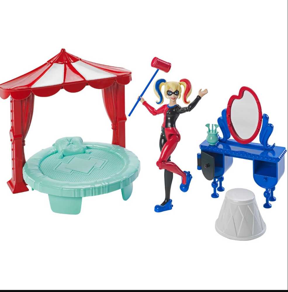 DC Super Hero Girls 6 inch Playset Harley Quinn Bedroom Set - DC Mattel (DC Super Hero Girls) action figure collectible [Barcode 887961447958] - Main Image 3