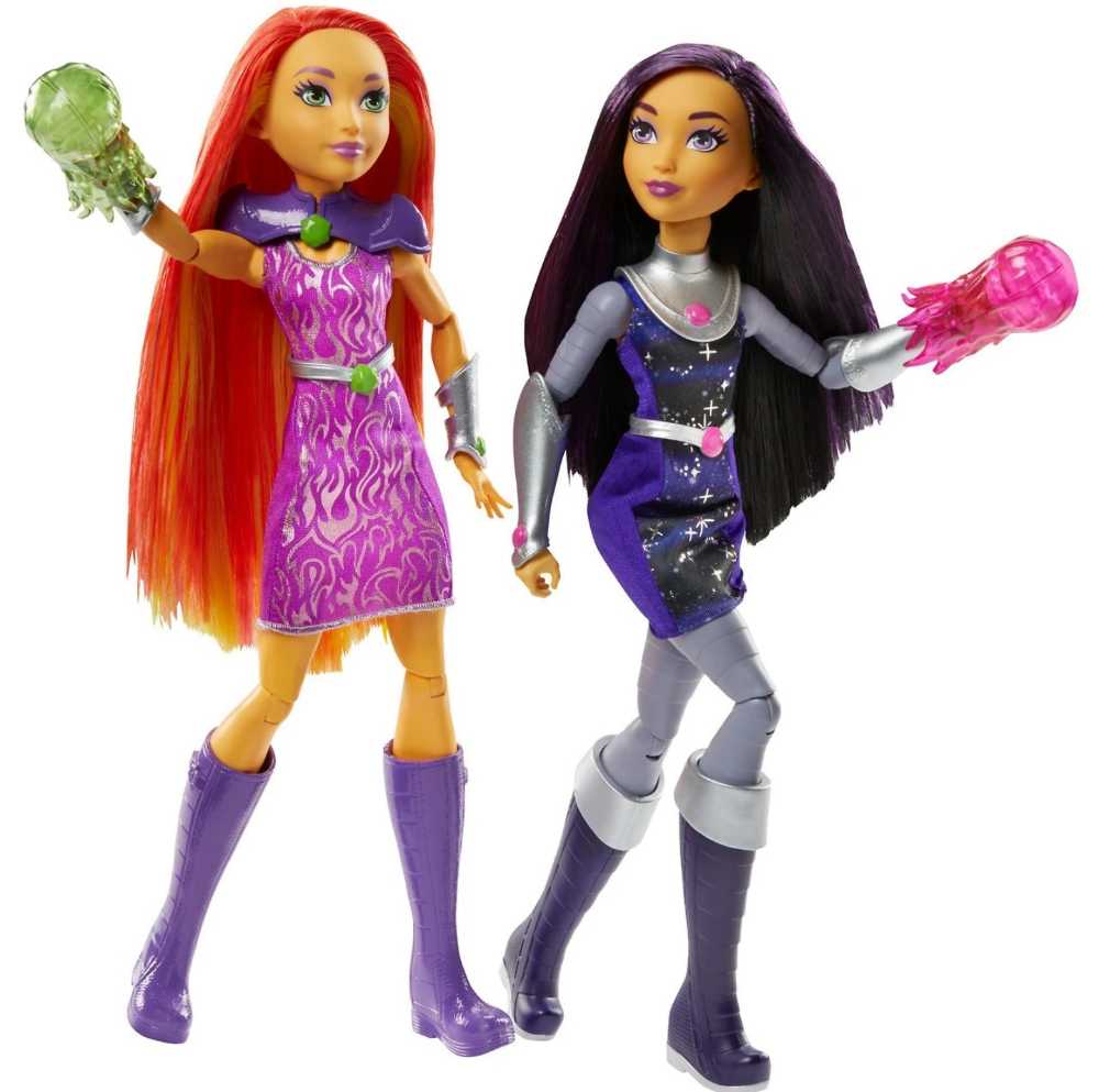 DC Super Hero Girls 12 inch Intergalactic Sisters Blackfire & Starfire - DC Mattel (DC Super Hero Girls) action figure collectible [Barcode 887961448313] - Main Image 4