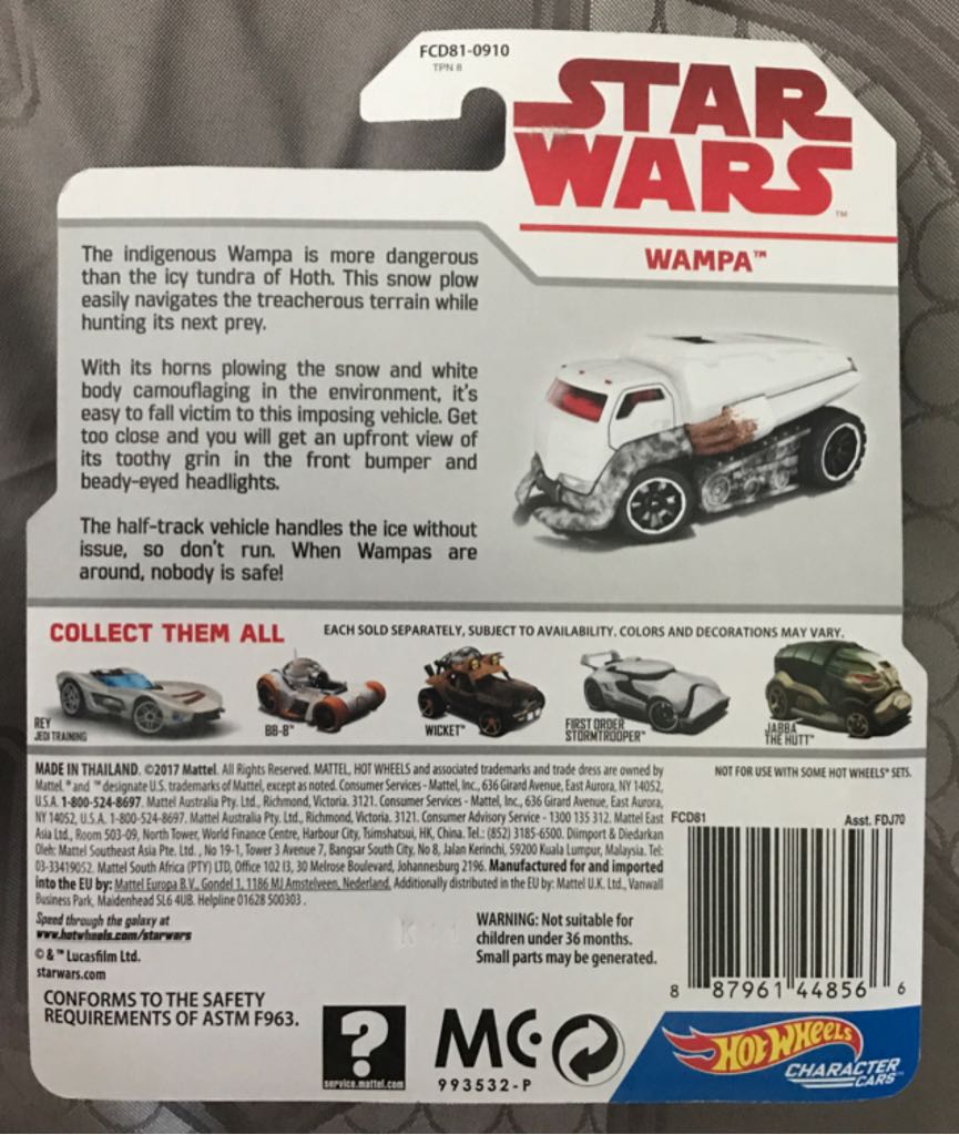 Hot Wheels Wampa - Mattel - Hot Wheels (Star Wars) action figure collectible [Barcode 887961448566] - Main Image 2