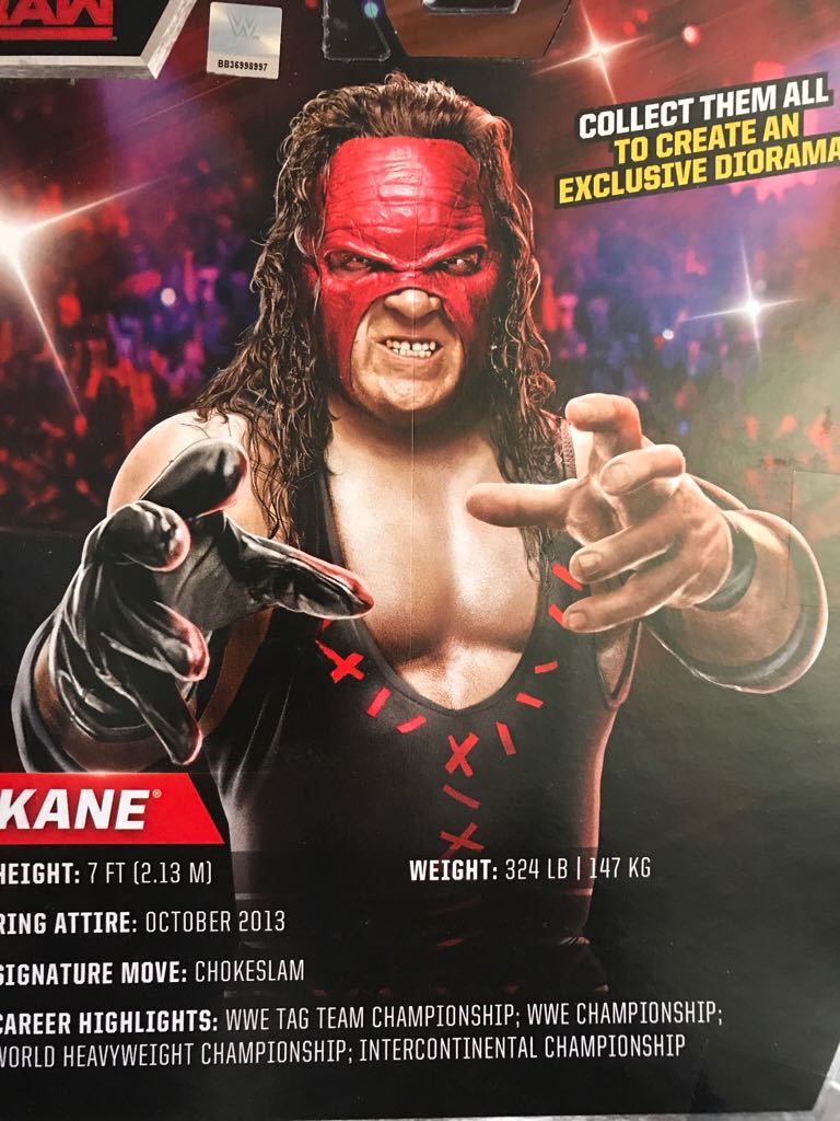 WWE: Kane - Mattel (WWE Elite Collection Series) action figure collectible [Barcode 887961450835] - Main Image 2