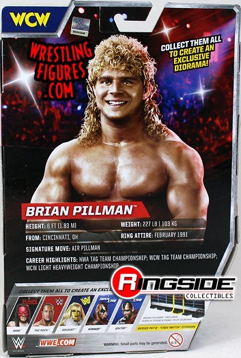 Brian Pillman - Mattel Wwe (WWE Elite Collection 47 B) action figure collectible [Barcode 887961450842] - Main Image 4