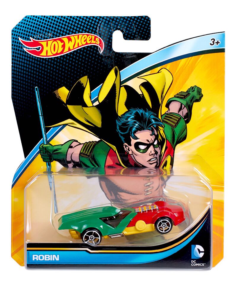 ROBIN Car - Mattel (DC Comics - Super Heroes) action figure collectible [Barcode 887961463606] - Main Image 2