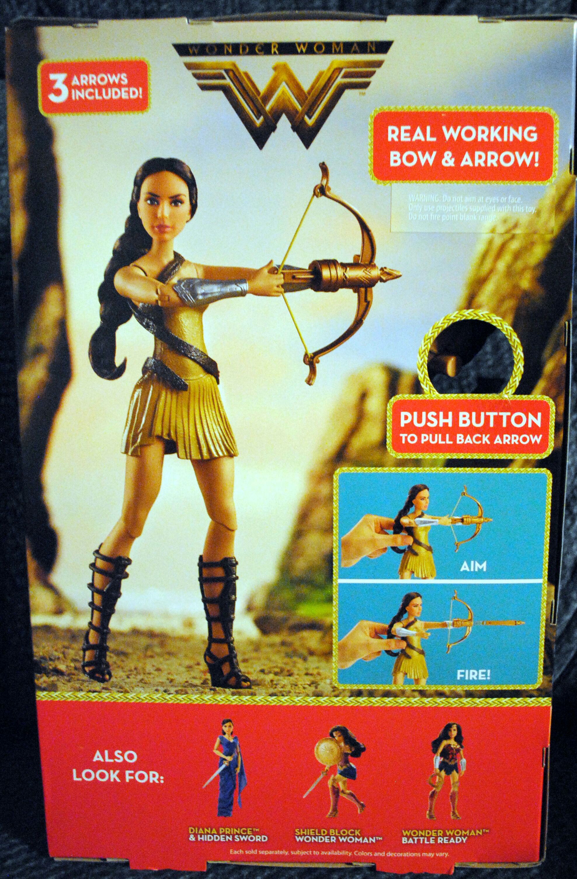Wonder Woman Movie - Bow-Wielding Wonder Woman - DC Mattel (The Wonder Woman Movie) action figure collectible [Barcode 887961466614] - Main Image 2