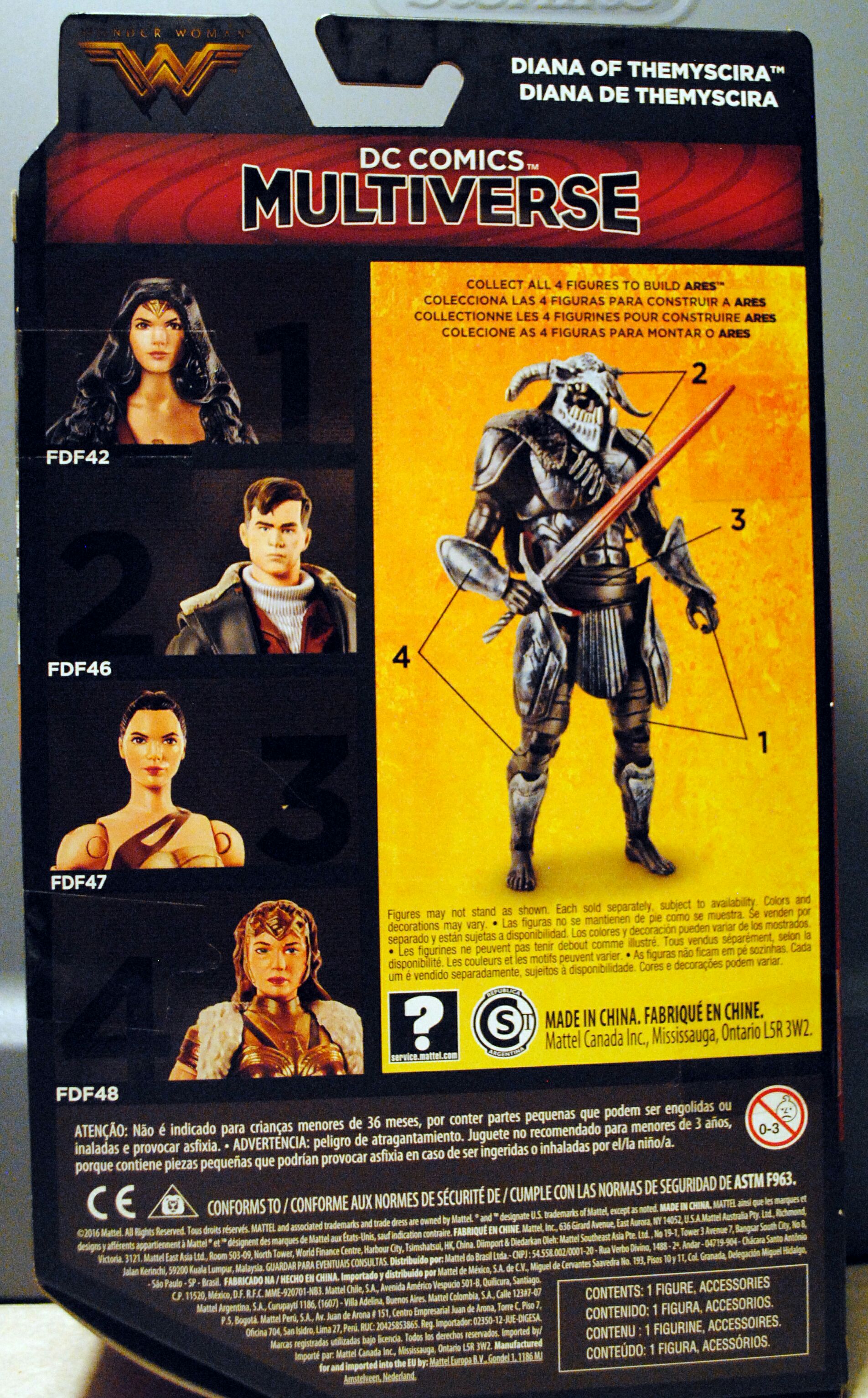 DC Comics Multiverse Wonder Woman Movie Diana of Themyscira - Mattel (Dc Comics Multiverse Wonder Woman Movie) action figure collectible [Barcode 887961466706] - Main Image 2