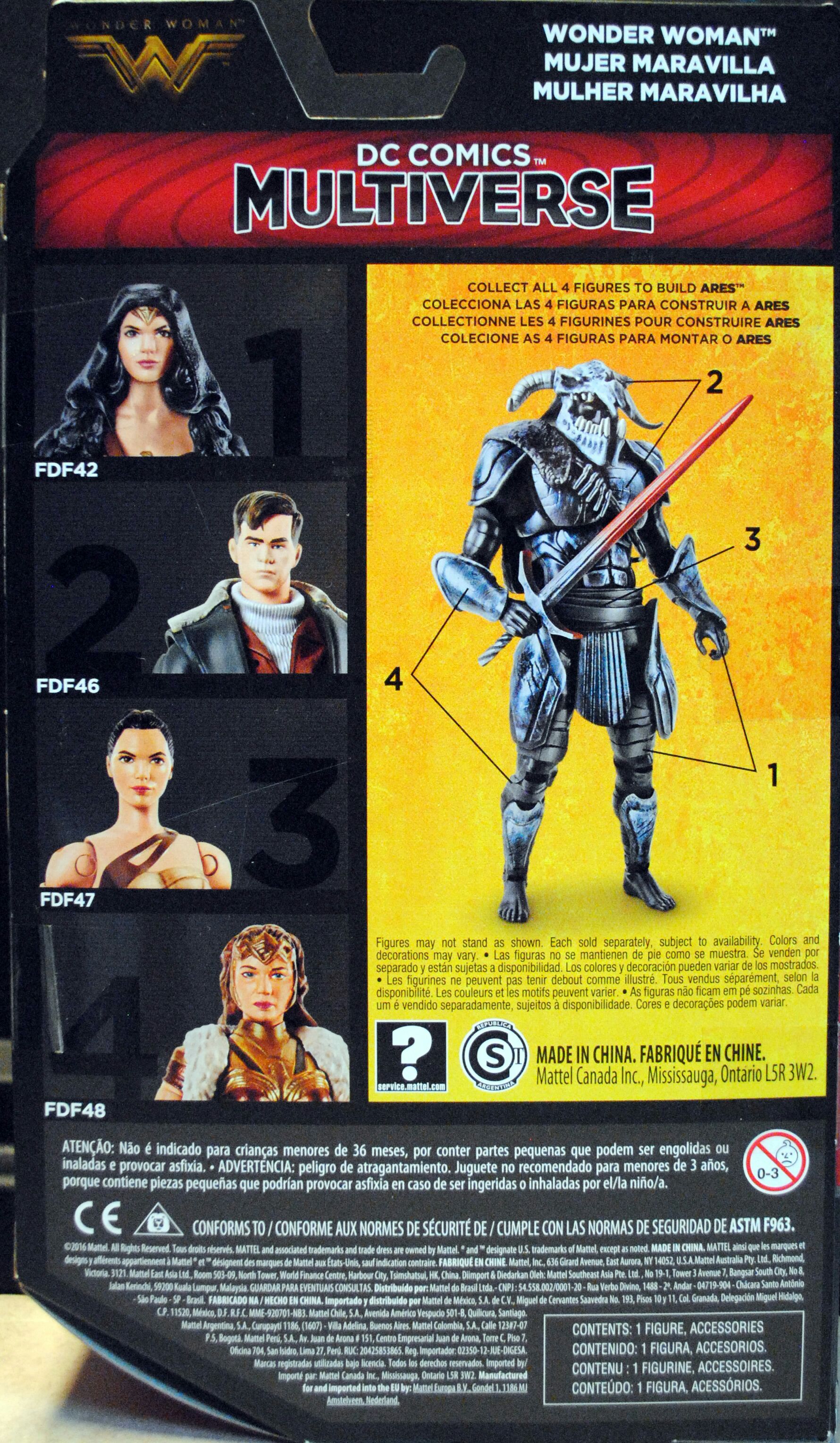 Wonder Woman [Cloaked] - DC Mattel (DC: Multiverse) action figure collectible [Barcode 887961466713] - Main Image 2
