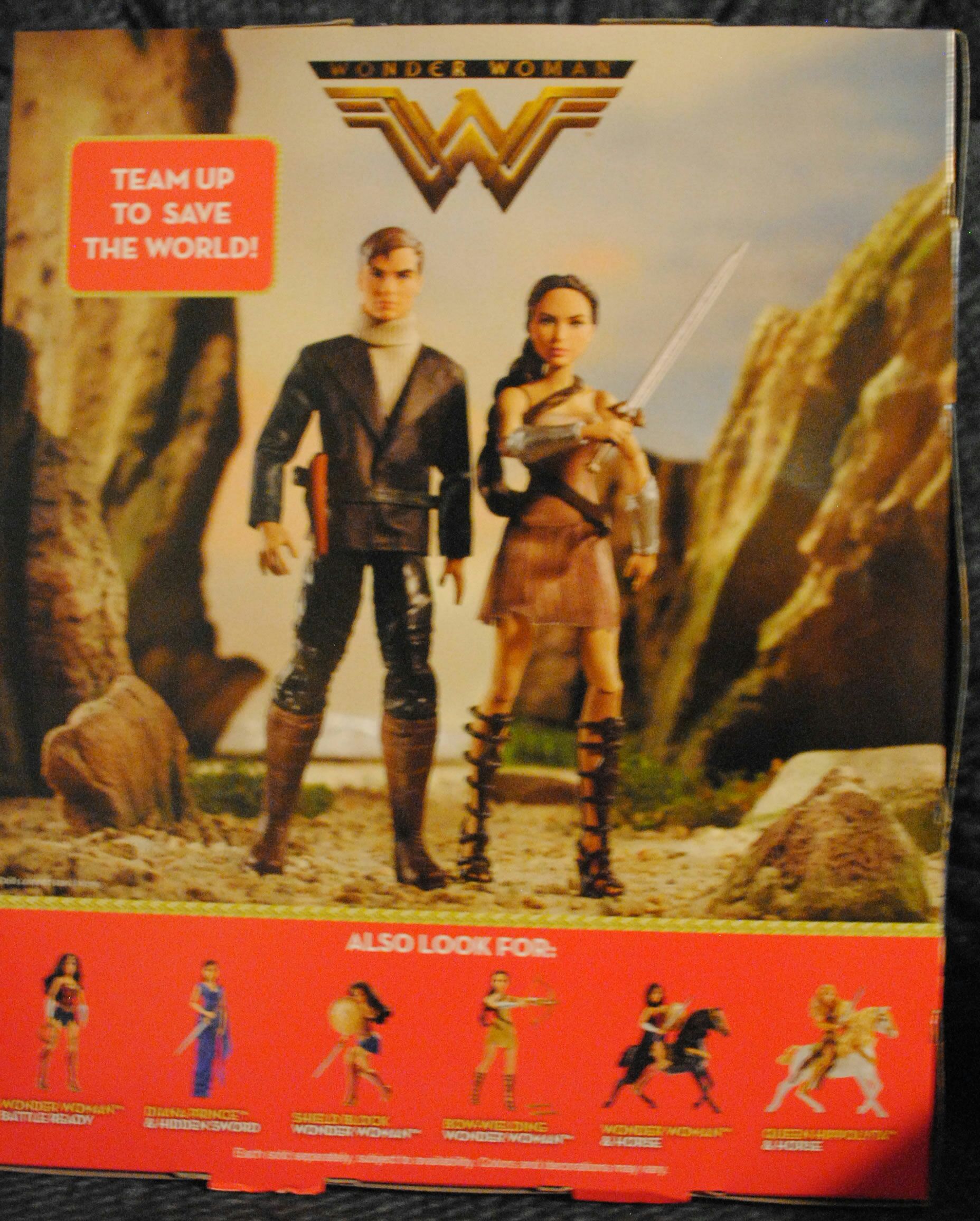 Wonder Woman - DC Wonder Woman & Steve Trevor Action Figure, 2 Pack - Mattel (The Wonder Woman Movie) action figure collectible [Barcode 887961481389] - Main Image 2