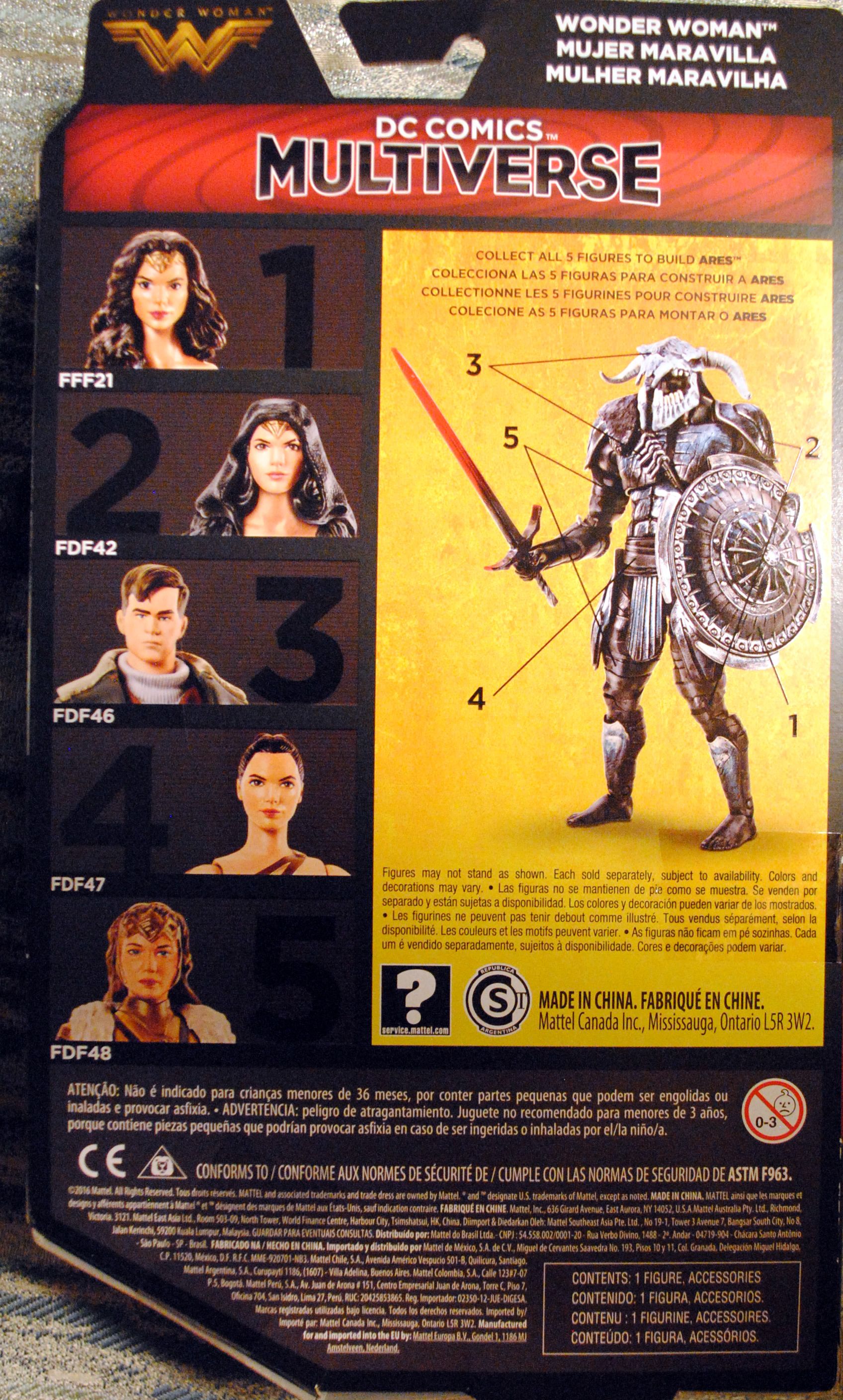 Wonder Woman [Wonder Woman Movie] - DC Mattel (Dc Comics Multiverse) action figure collectible [Barcode 887961484014] - Main Image 2