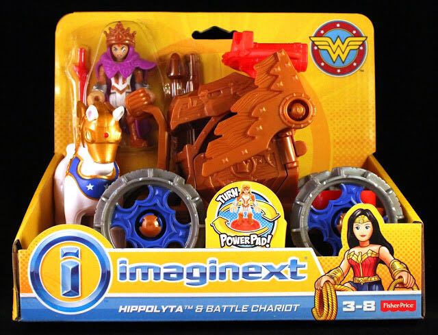 HIPPOLYTA & BATTLE CHARIOT Toy Set - Fisher-price (Wonder Woman) action figure collectible [Barcode 887961497991] - Main Image 2
