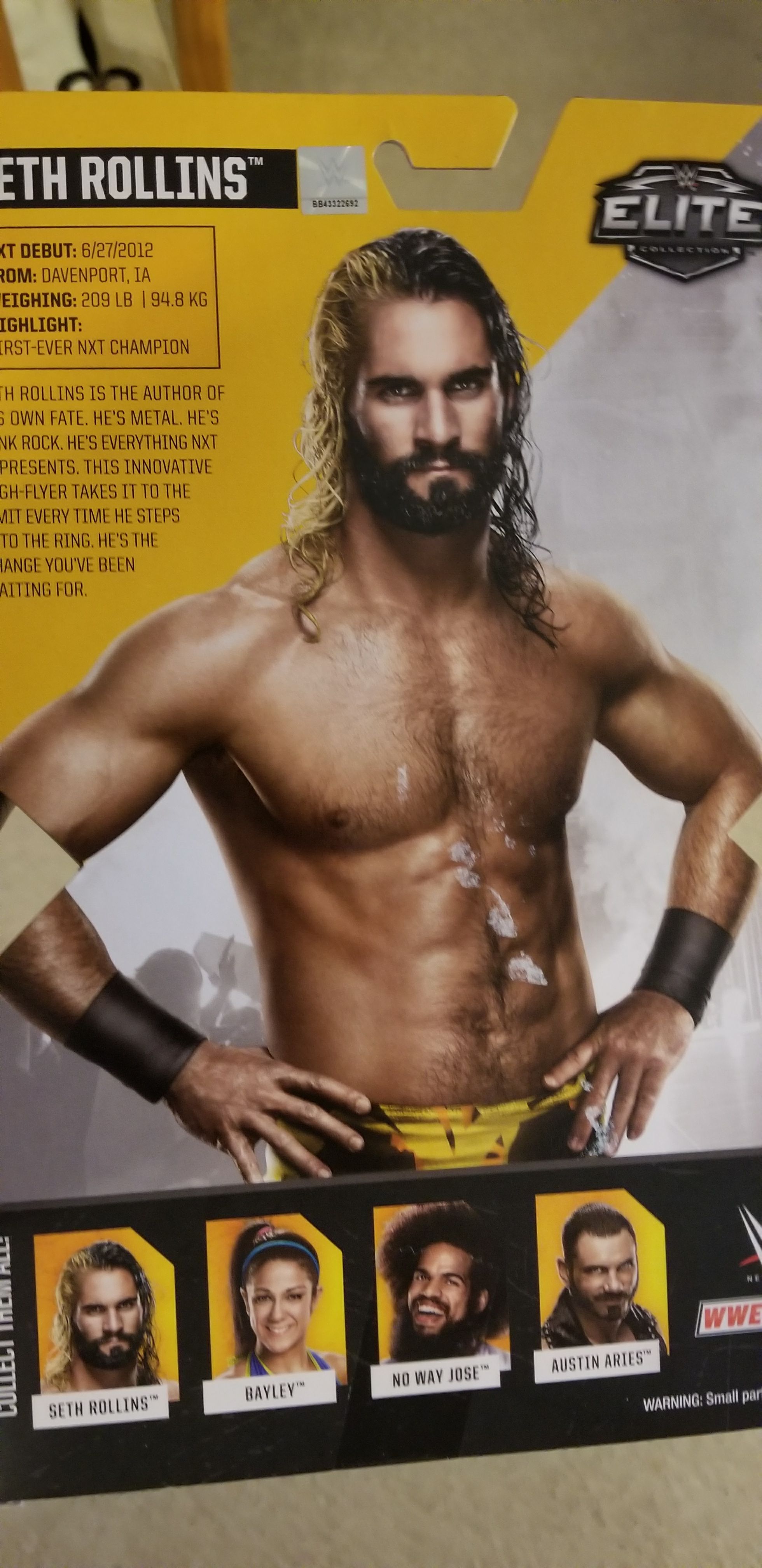 Seth Rollins - Elite Series NXT - Mattel Wwe (WWE Elite Collection NXT Takeover) action figure collectible [Barcode 887961514384] - Main Image 2