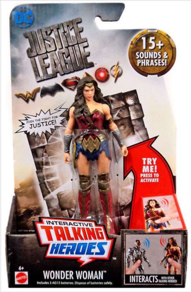 Justice League Movie - Mattel (Interactive Talking Heroes) action figure collectible [Barcode 887961518849] - Main Image 2