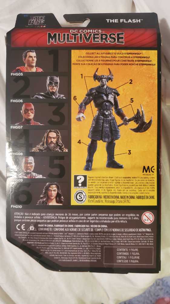 The Flash Justice League 2017 Multiverse - Mattel (DC Multiverse) action figure collectible [Barcode 887961522402] - Main Image 3