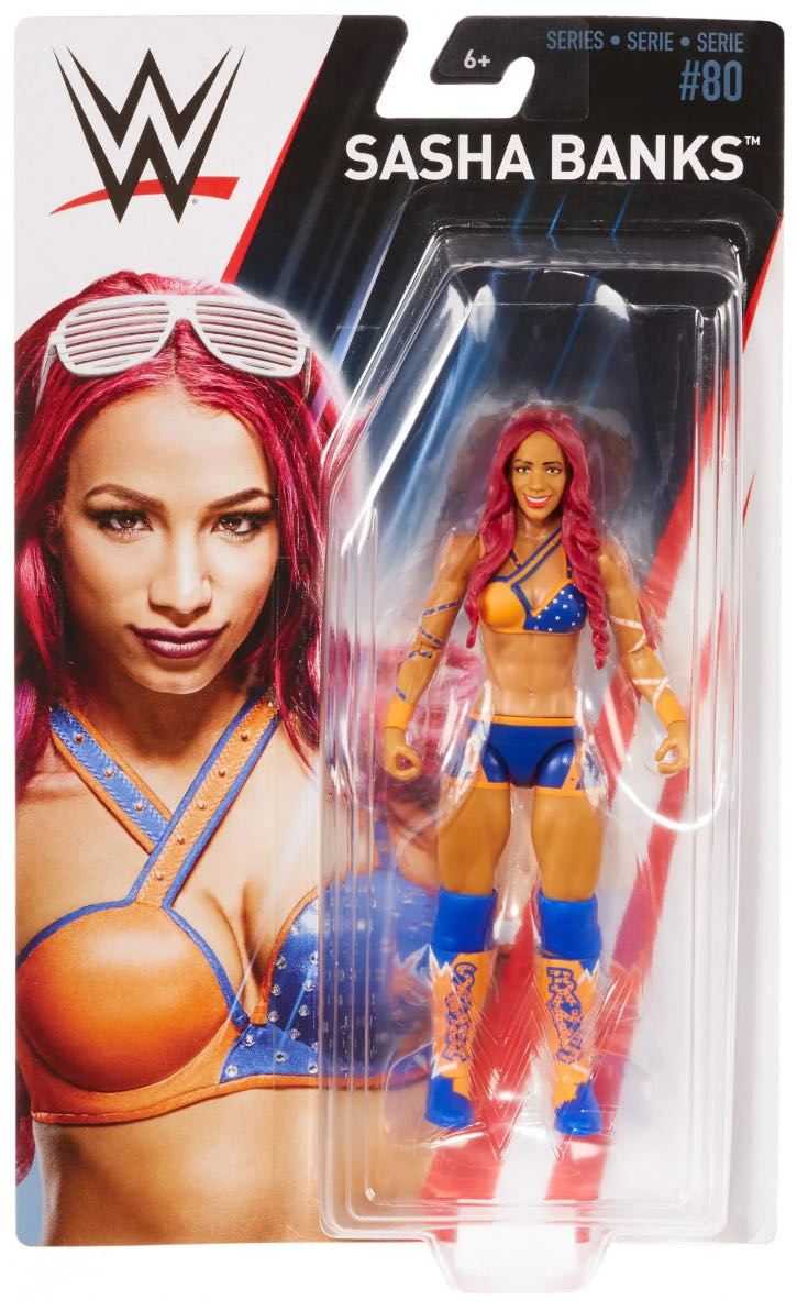 WWE: Sasha Banks - Mattel (WWE Series 80) action figure collectible [Barcode 887961572124] - Main Image 2