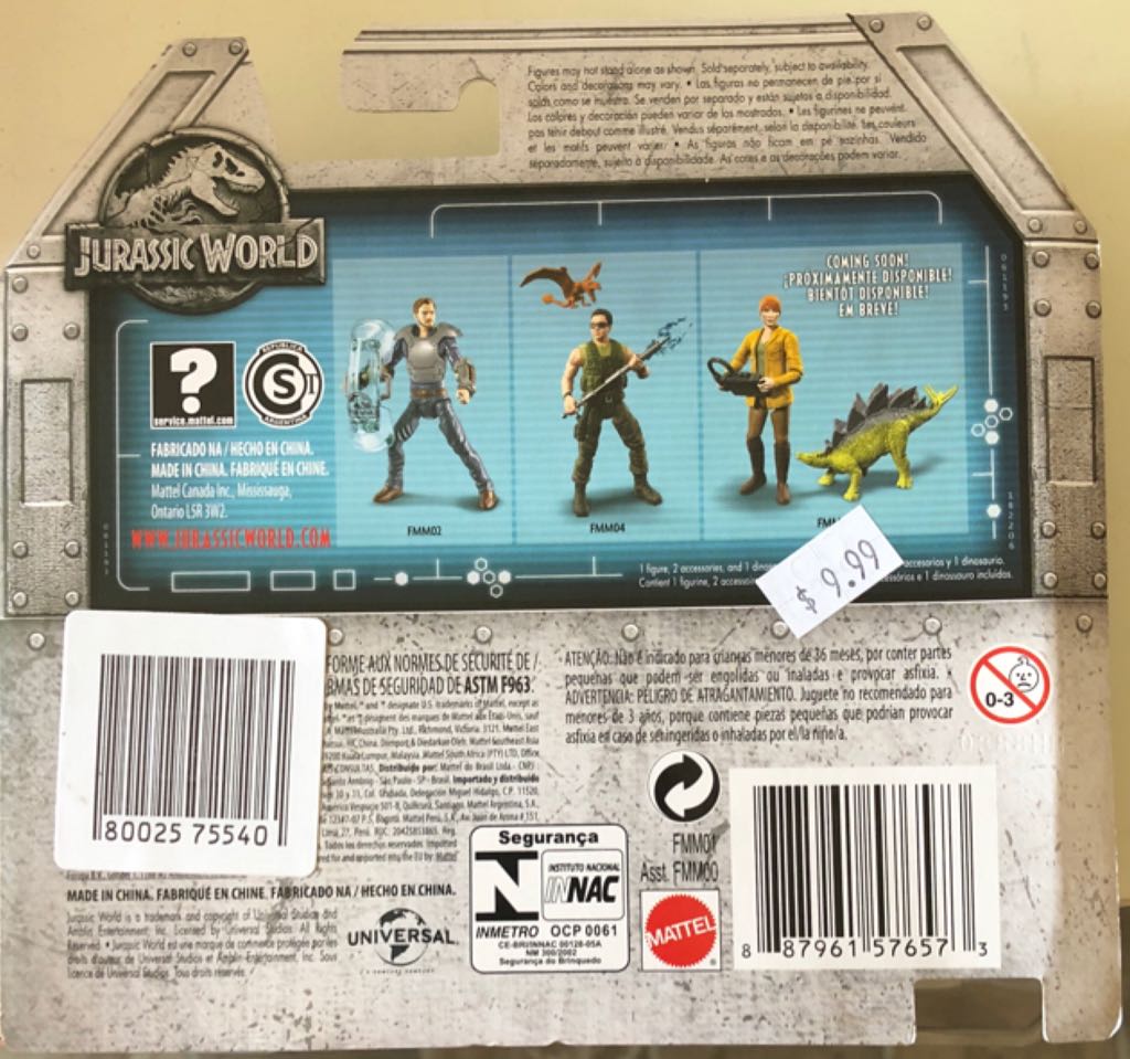 Owen & Baby Blue - Mattel (Jurassic World: Humans) action figure collectible [Barcode 887961576573] - Main Image 2