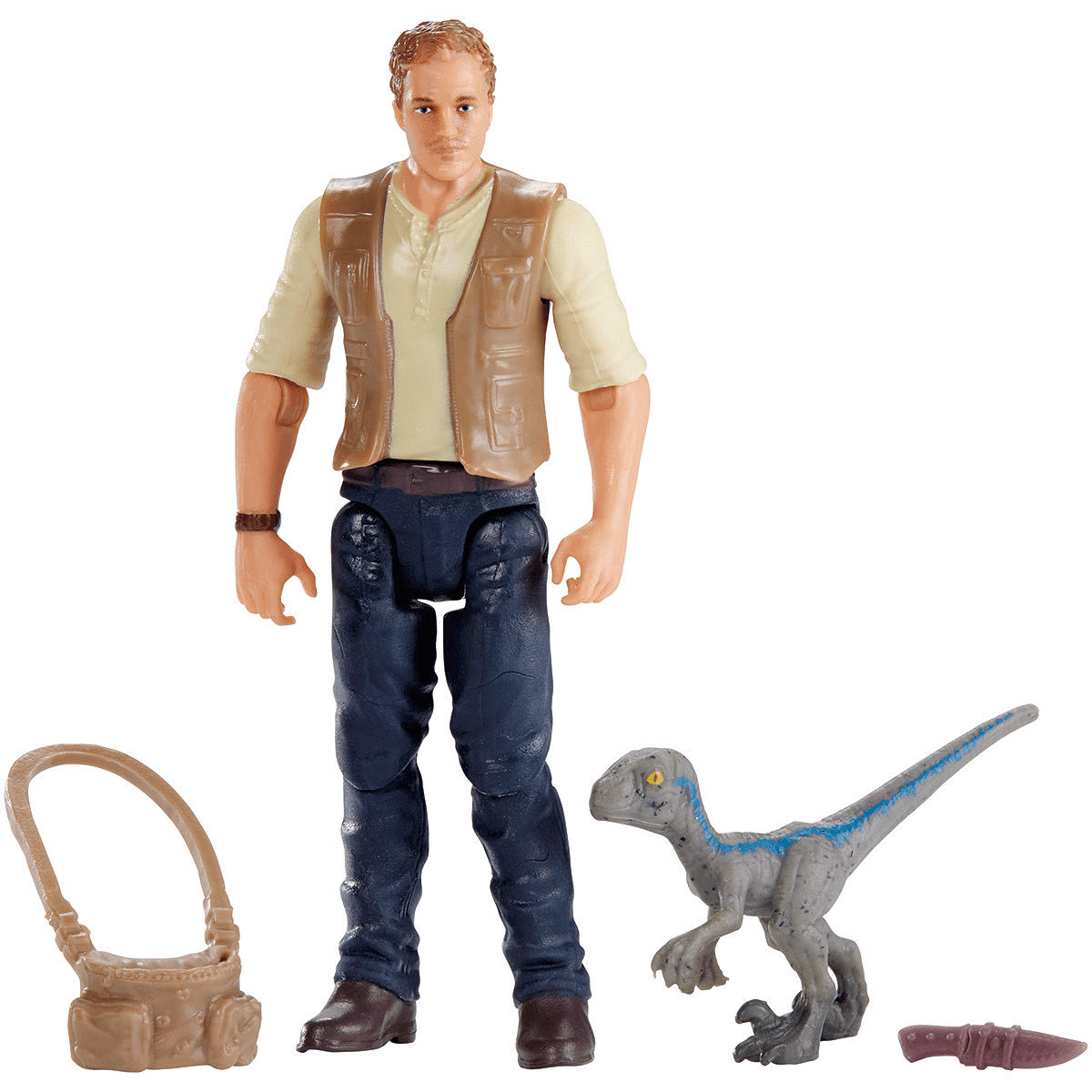 Owen & Baby Blue - Mattel (Jurassic World: Humans) action figure collectible [Barcode 887961576573] - Main Image 3