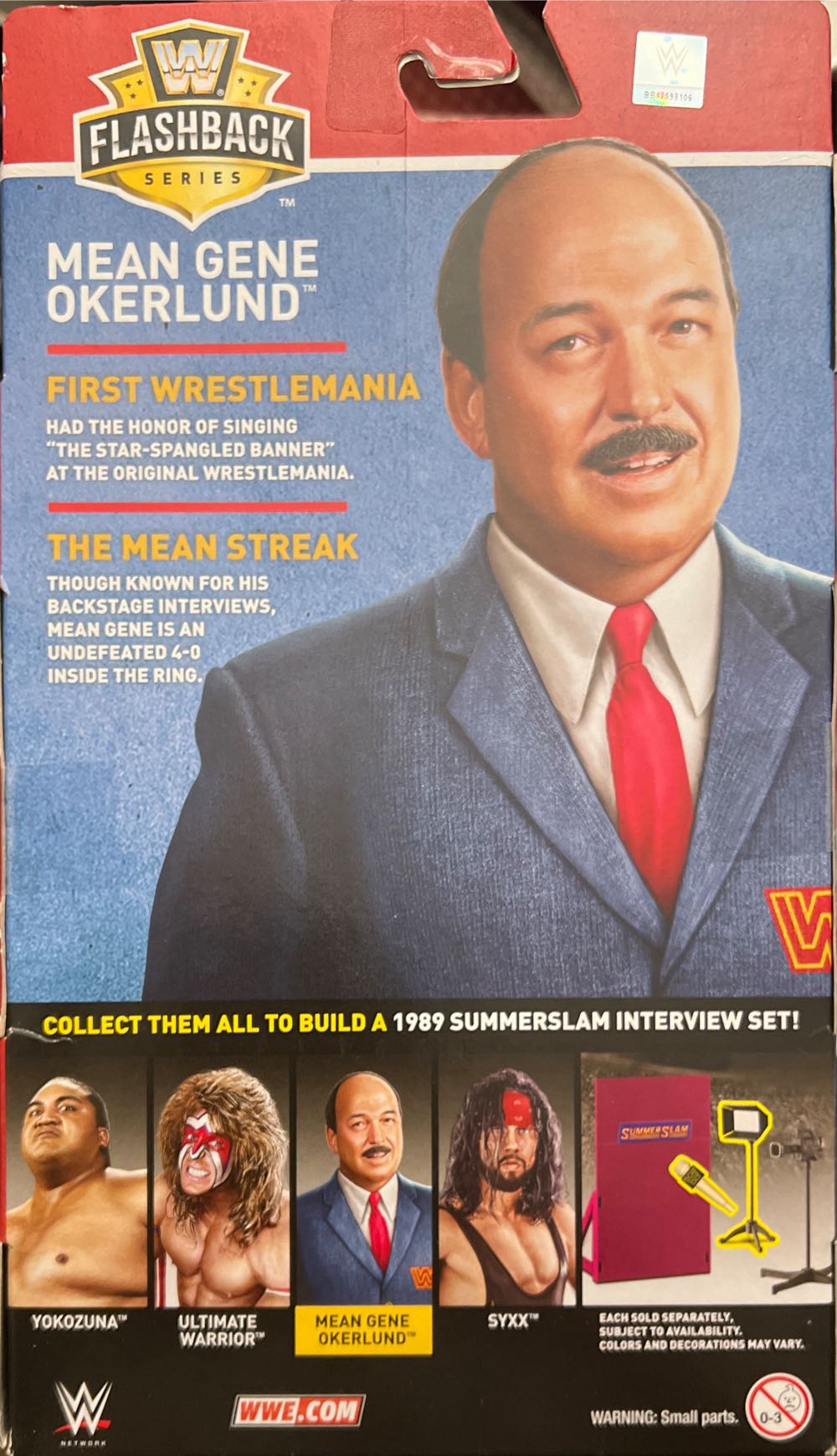 Mean Gene Okerlund - Mattel (Mattel Elite Collection Flashback) action figure collectible [Barcode 887961602449] - Main Image 3
