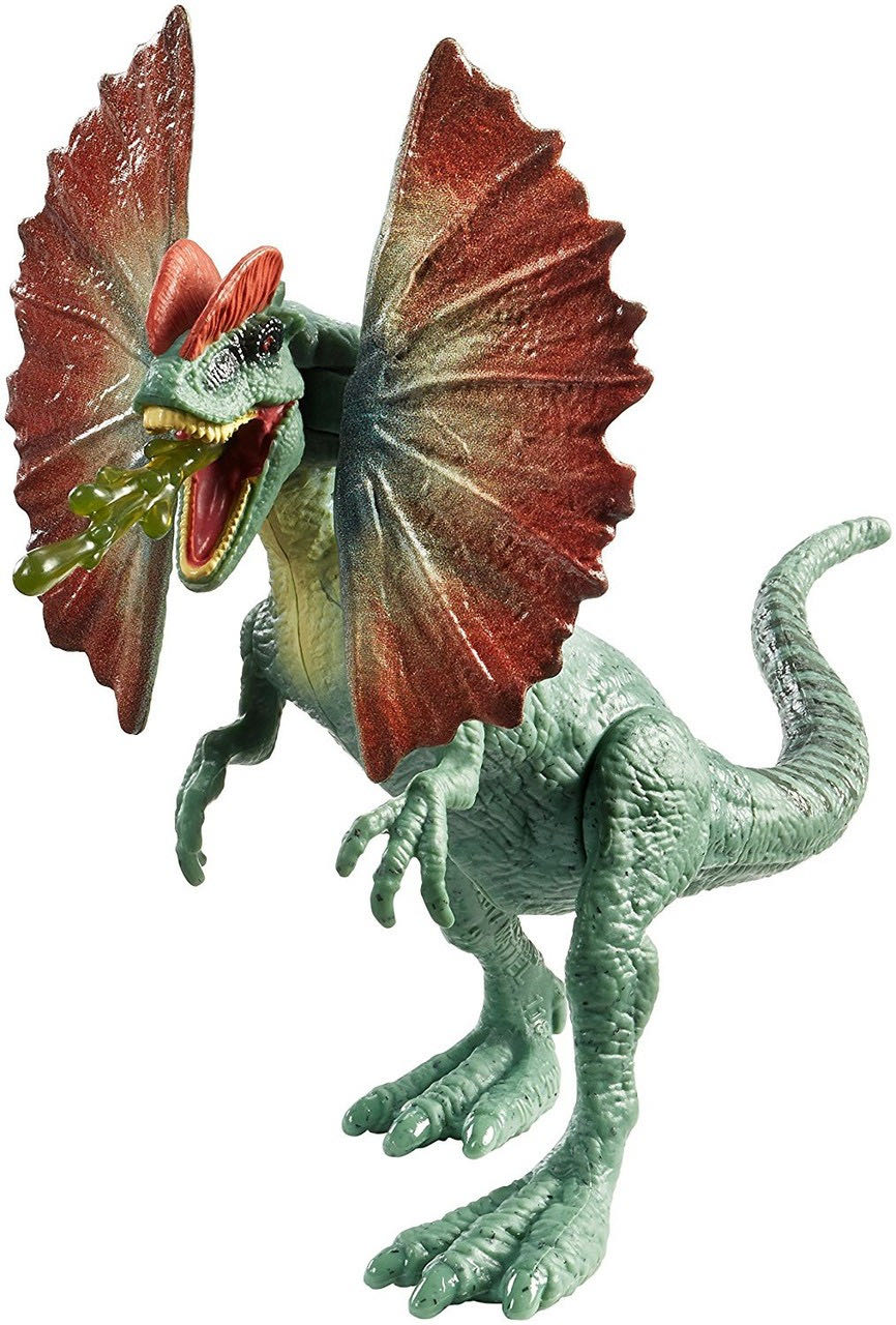 Dilophosaurus - Mattel (JW Attack Pack) action figure collectible [Barcode 887961607529] - Main Image 3