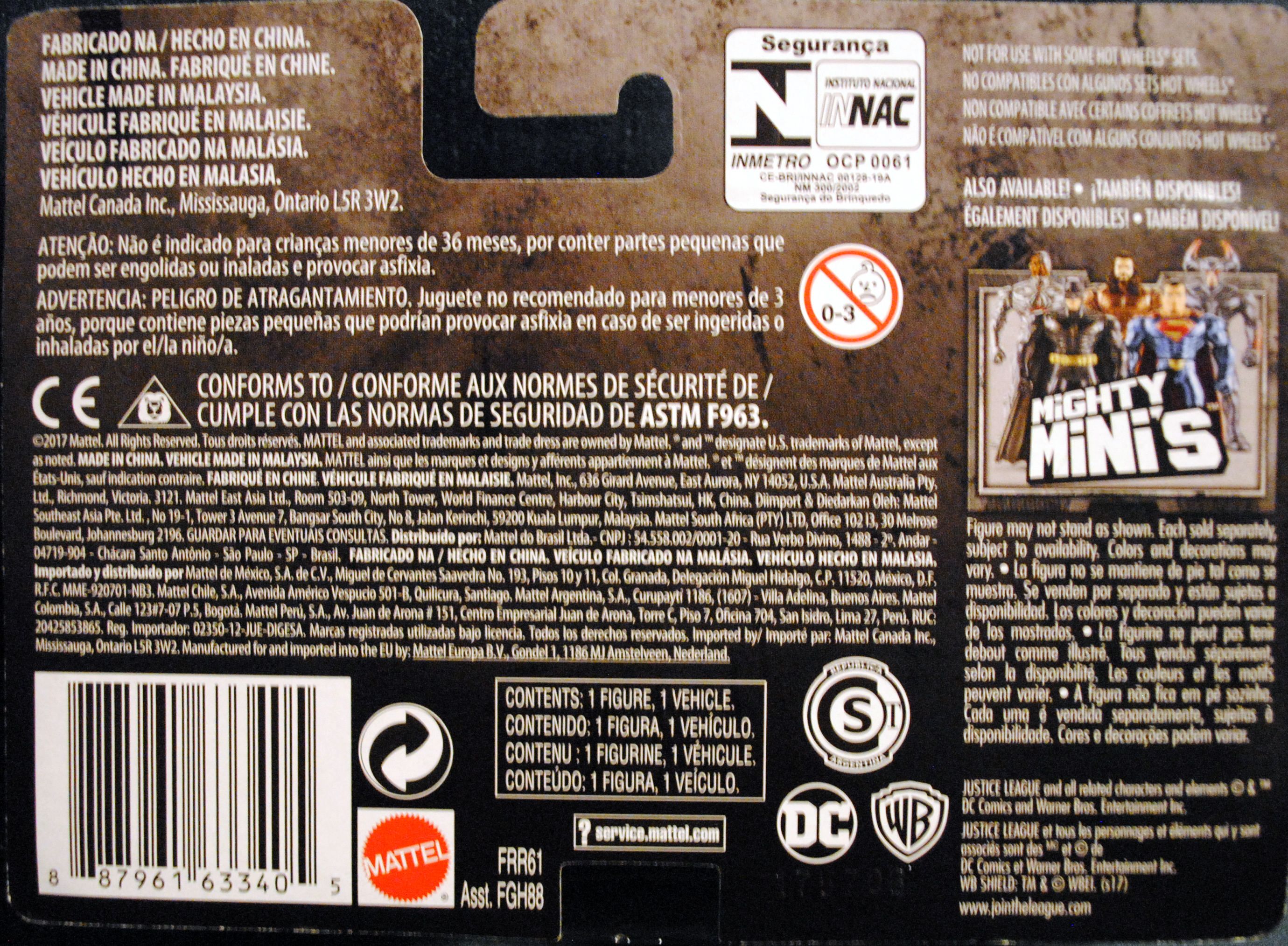 Hot Wheels DC Justice League Movie Character Car Wonder Woman Amazonian Warrior Set - Hot Wheels by Mattel (Justice League Movie) action figure collectible [Barcode 887961633405] - Main Image 2