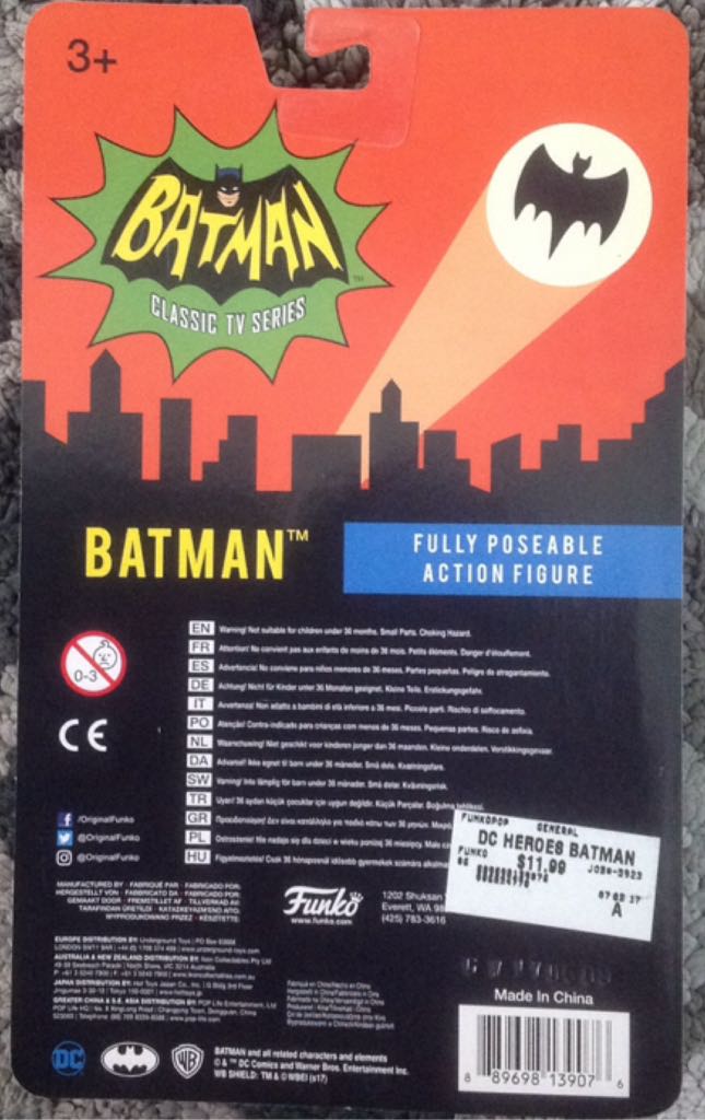 Batman™ Limited Edition Chase - Funko (Batman: Classic TV Series) action figure collectible [Barcode 889698139076] - Main Image 2