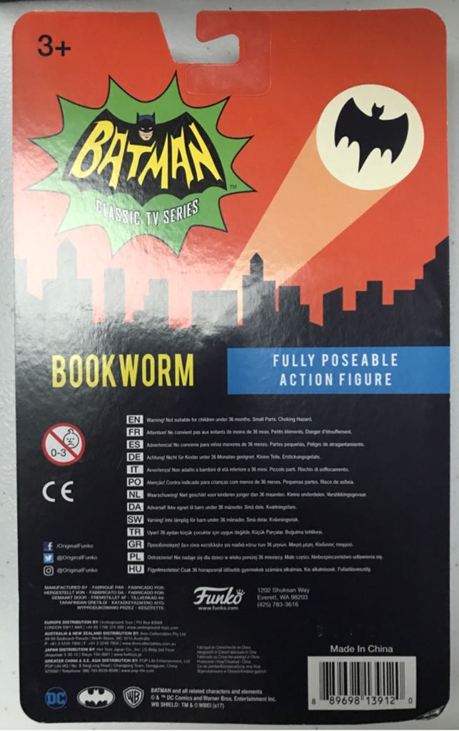 Bookworm - Funko (Batman 1966 Classic TV Series) action figure collectible [Barcode 889698139120] - Main Image 2