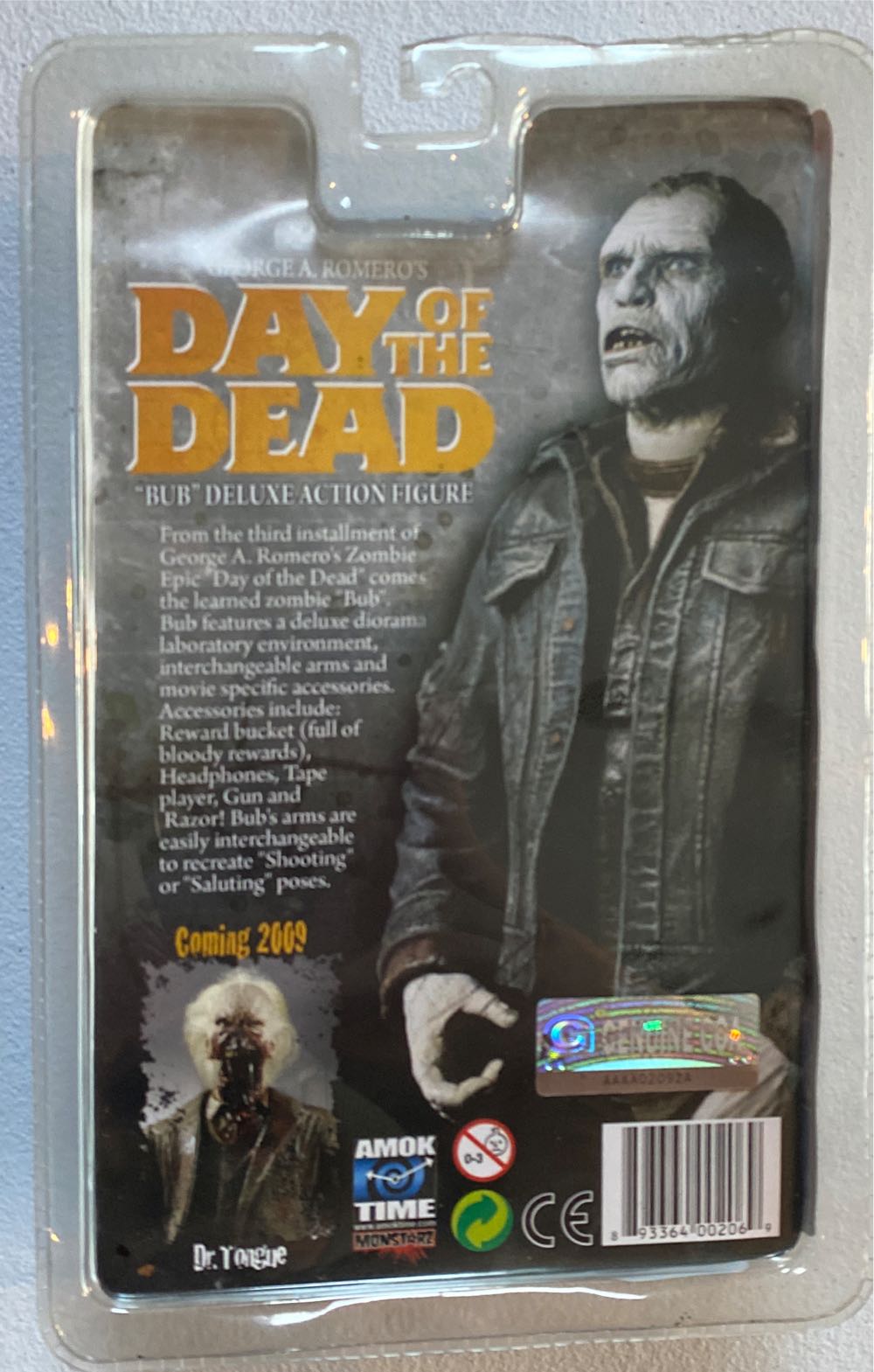 Day Of The Dead ”Bub” Deluxe Action Figure - Amok Time (Day Of The Dead) action figure collectible [Barcode 893364002069] - Main Image 3