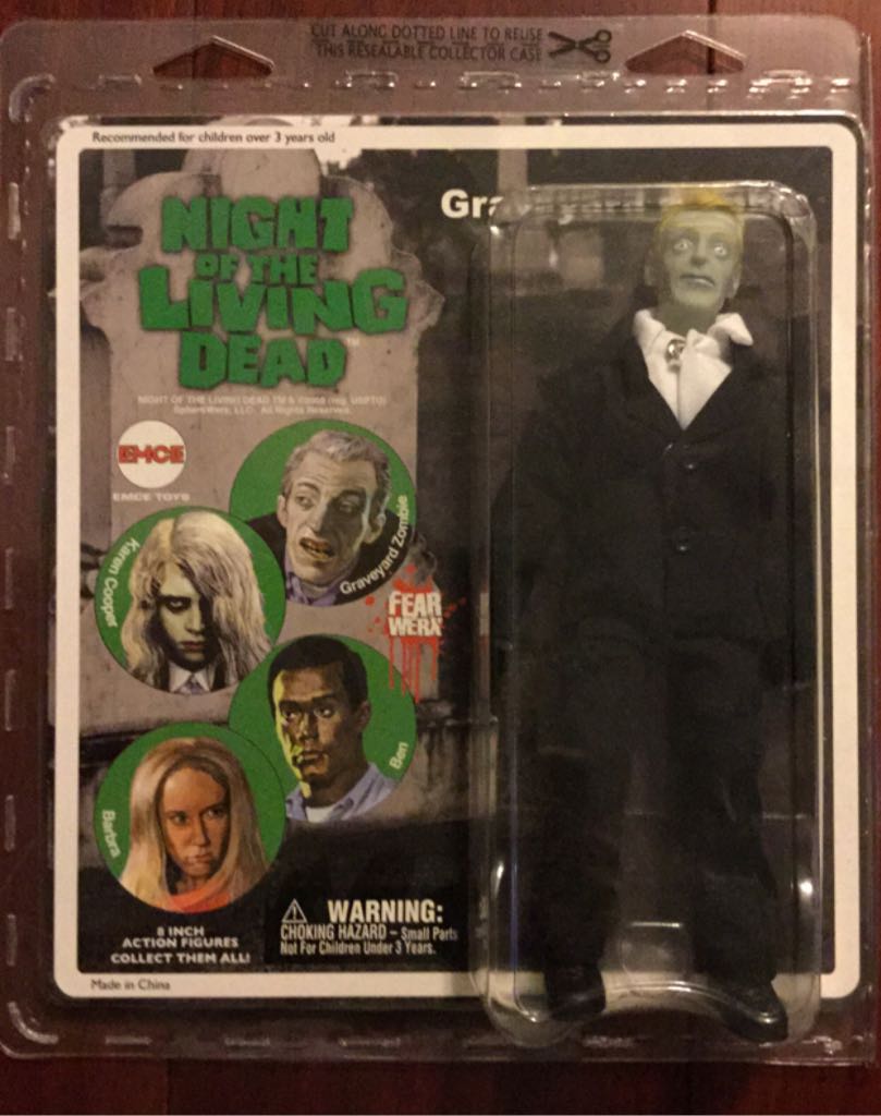 Night of the Living Dead: Graveyard Zombie 8 Inch - Emce Toys (Night of the Living Dead) action figure collectible [Barcode 894780002534] - Main Image 1