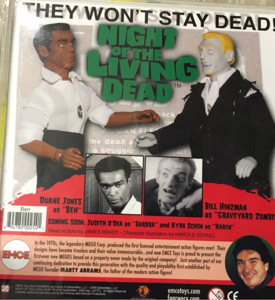 Night Of The Living Dead - Ben - Emce Toys (Night of the Living Dead) action figure collectible [Barcode 894780002541] - Main Image 2