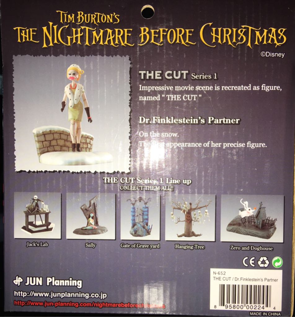 Nightmare Before Christmas - The Cut - Dr. Finkelstein’s Partner - Series 1 - Jun Planning (The Nightmare Before Christmas) action figure collectible [Barcode 895800002244] - Main Image 2