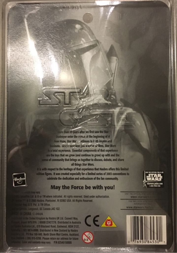 Auto Boba Fett Silver Convention - Hasbro (Star Wars Convention) action figure collectible [Barcode 896400000401] - Main Image 2