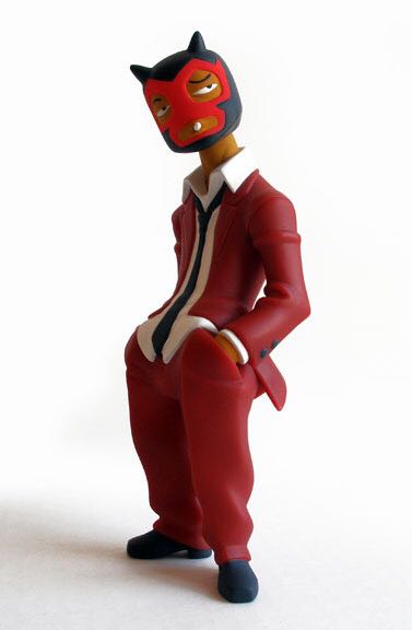 Red Demon Lucha Libre Vinyl Figure - Muttpop action figure collectible [Barcode 898928001076] - Main Image 1