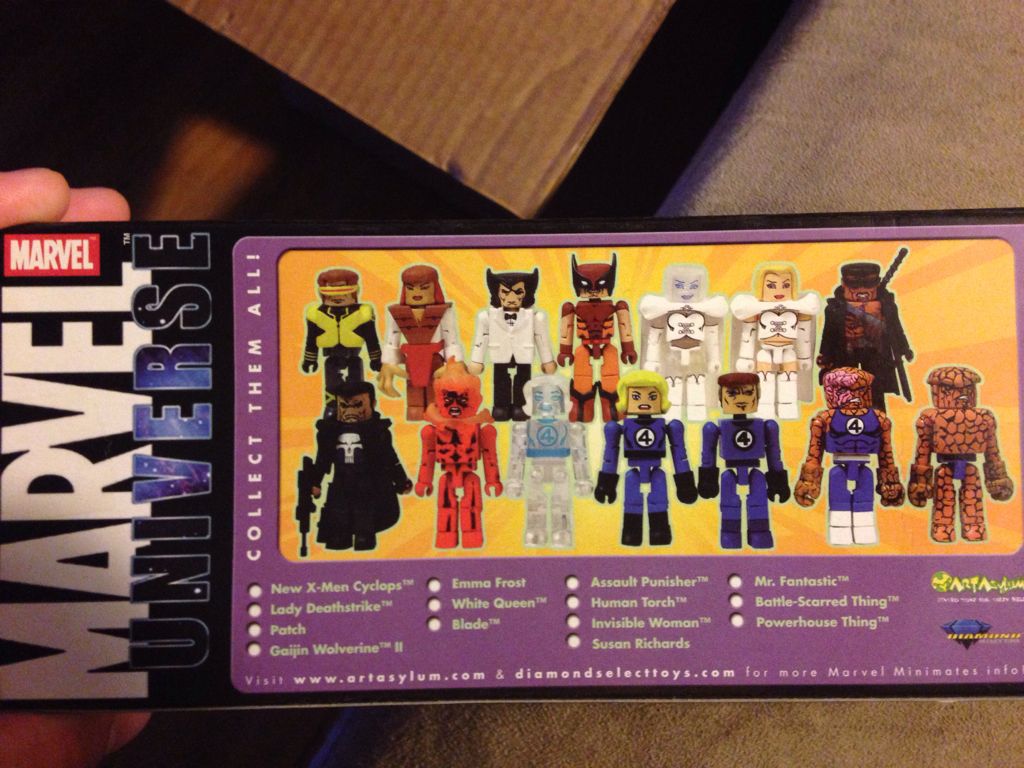 The Fantastic Four Minimates (4 Pack) - Diamond Select Toys (Marvel Minimates) action figure collectible [Barcode 961231875020] - Main Image 2