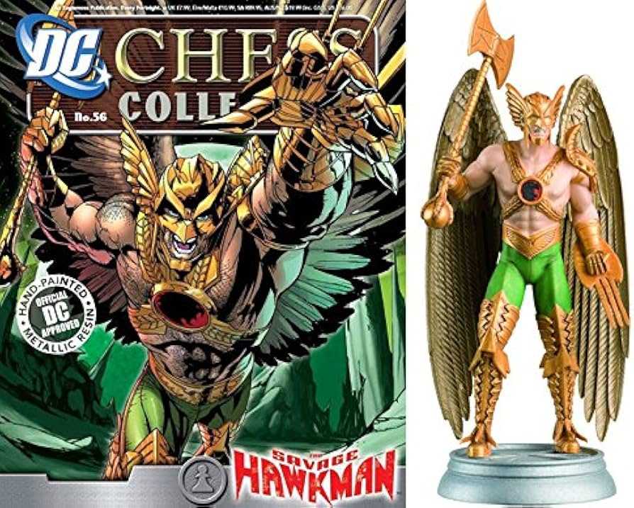DC Chess Collection: #56 Hawkman - Eaglemoss Collections (DC Chess Collection) action figure collectible [Barcode 9772046364101] - Main Image 3