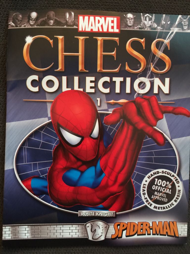 Marvel Chess Collection Magazine + Figure #1 Spider-Man - Eaglemoss Collections (Marvel Comics Heroes) action figure collectible [Barcode 9772052205009] - Main Image 2
