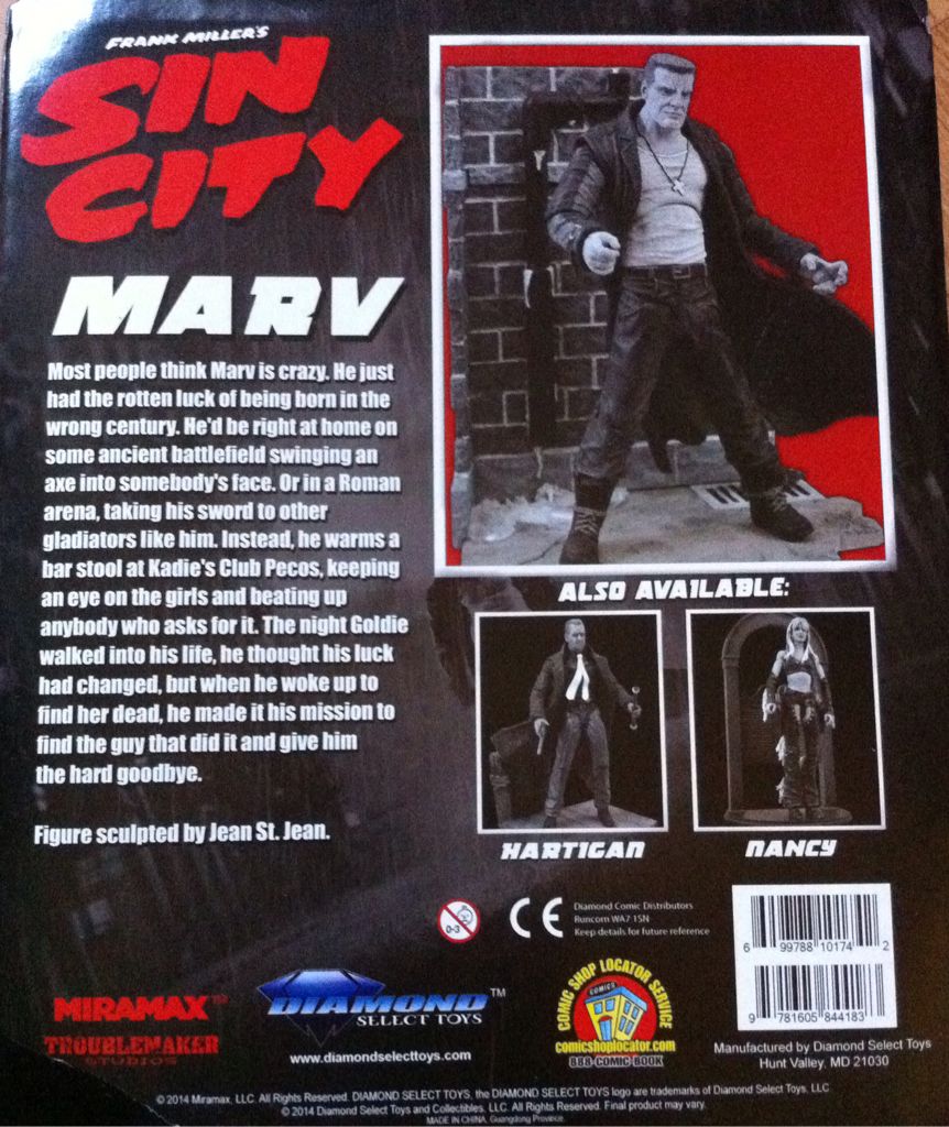 Sin City: Marv - Neca Reel Toys (Sin City) action figure collectible [Barcode 9781605844183] - Main Image 2