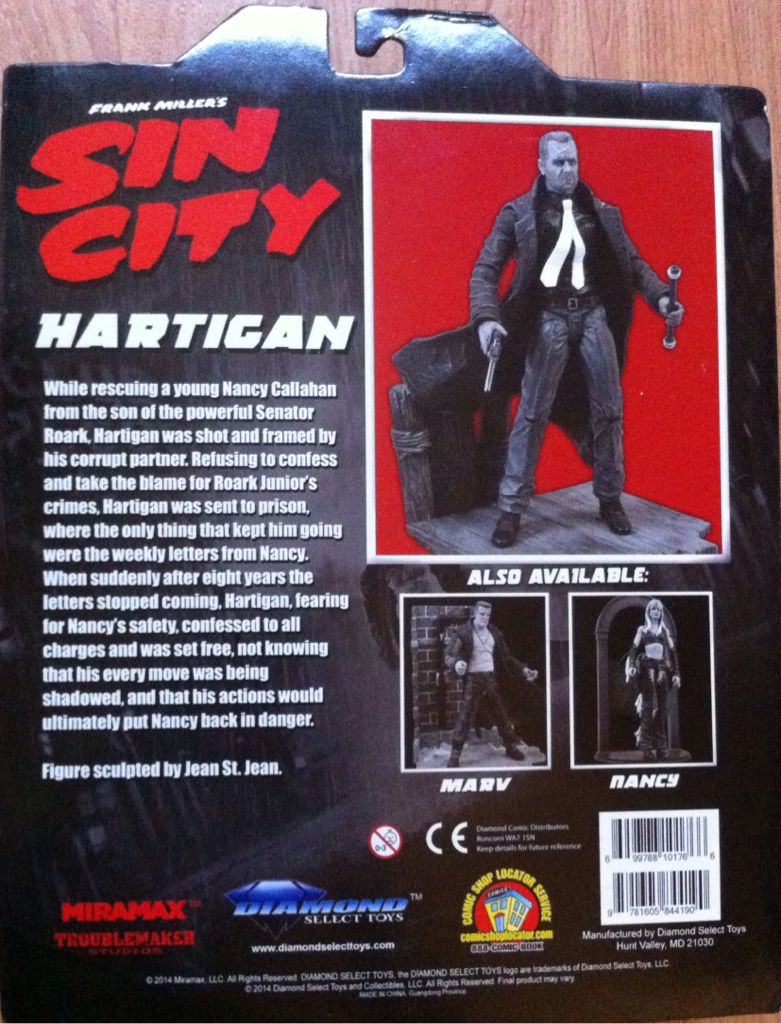Sin City: Hartigan - Diamond Select Toys (Sin City) action figure collectible [Barcode 9781605844190] - Main Image 2