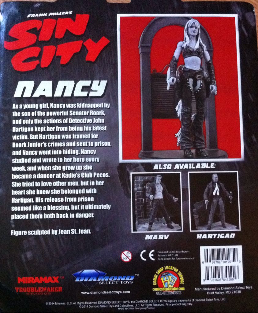 Nancy - Sin City Deluxe Action Figure - Diamond Select Toys (Sin City) action figure collectible [Barcode 9781605844206] - Main Image 2