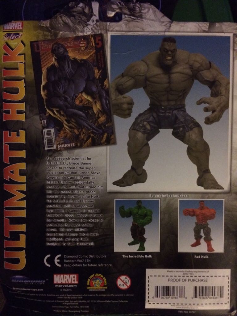 Marvel Select Special Collector Edition Action Figure Diamond Toy Ultimate Hulk  (Marvel Select) action figure collectible [Barcode 9781605844381] - Main Image 2