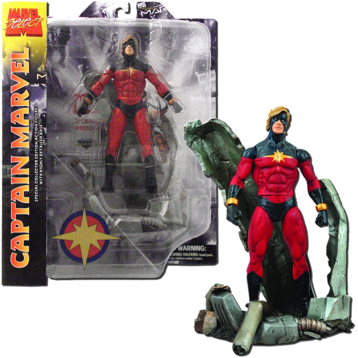 Captain Marvel - Diamond Select (Marvel Select) action figure collectible [Barcode 9781605844442] - Main Image 3
