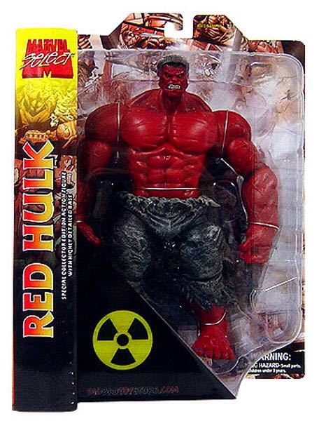 Marvel Select Red Hulk (loose) - Disney / Hasbro (Marvel: Hulk) action figure collectible [Barcode 9781605844459] - Main Image 2