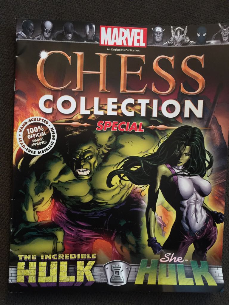 Marvel Chess Collection Magazine + Figurine Hulk & She Hulk (Special #1) - Eaglemoss Collections (Marvel Heroes) action figure collectible [Barcode 9781858752761] - Main Image 2