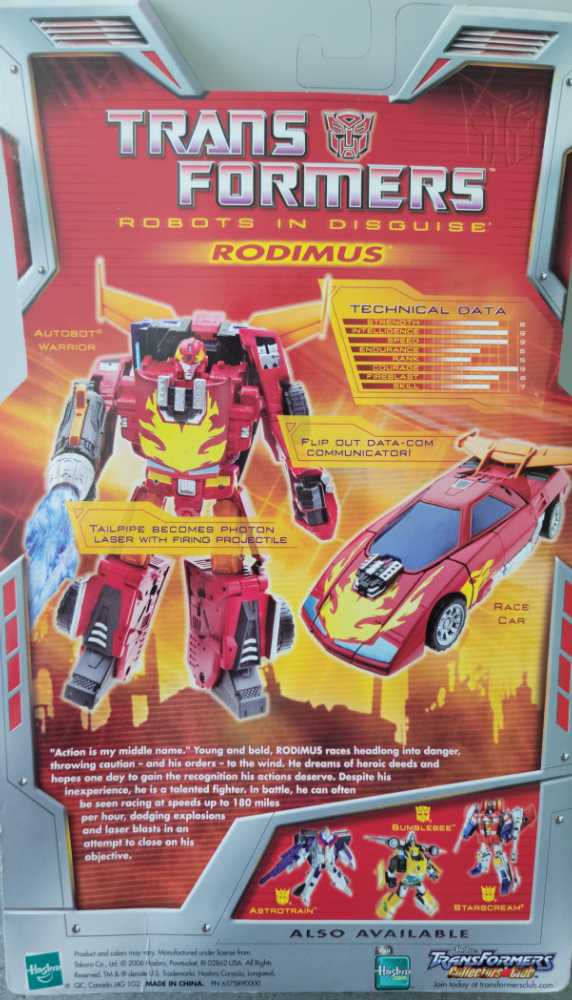 Rodimus Hot Rod Hotrod Carded - Hasbro (Classics) action figure collectible - Main Image 3