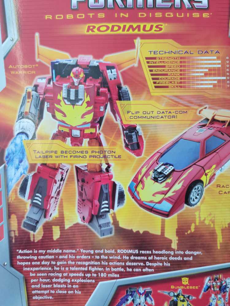 Rodimus Hot Rod Hotrod Carded - Hasbro (Classics) action figure collectible - Main Image 4