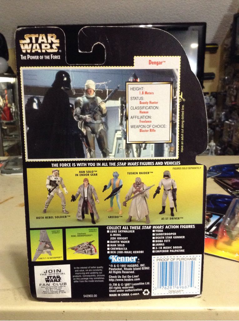 Dengar - Hasbro/ Kenner (Power Of The Force) (Star Wars - Power of the Force - Green Card) action figure collectible - Main Image 2