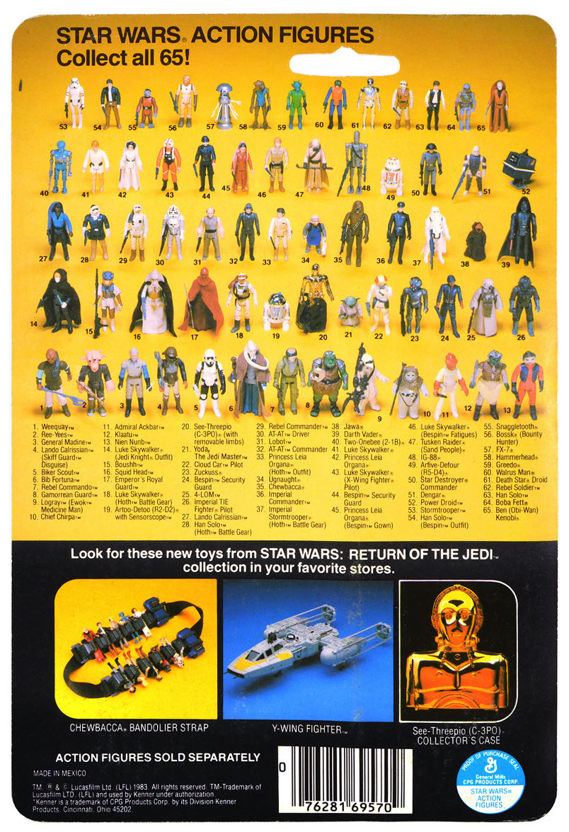 Star Wars: ROTJ - Lando Calrissian (Skiff Guard Disguise) - Kenner (Star Wars Return Of The Jedi) action figure collectible - Main Image 3